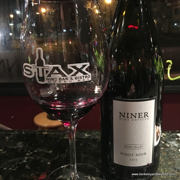 wine tasting at STAX Wine Bar & Bistro in Morro Bay, California wine tasting at STAX Wine Bar & Bistro in Morro Bay, California
