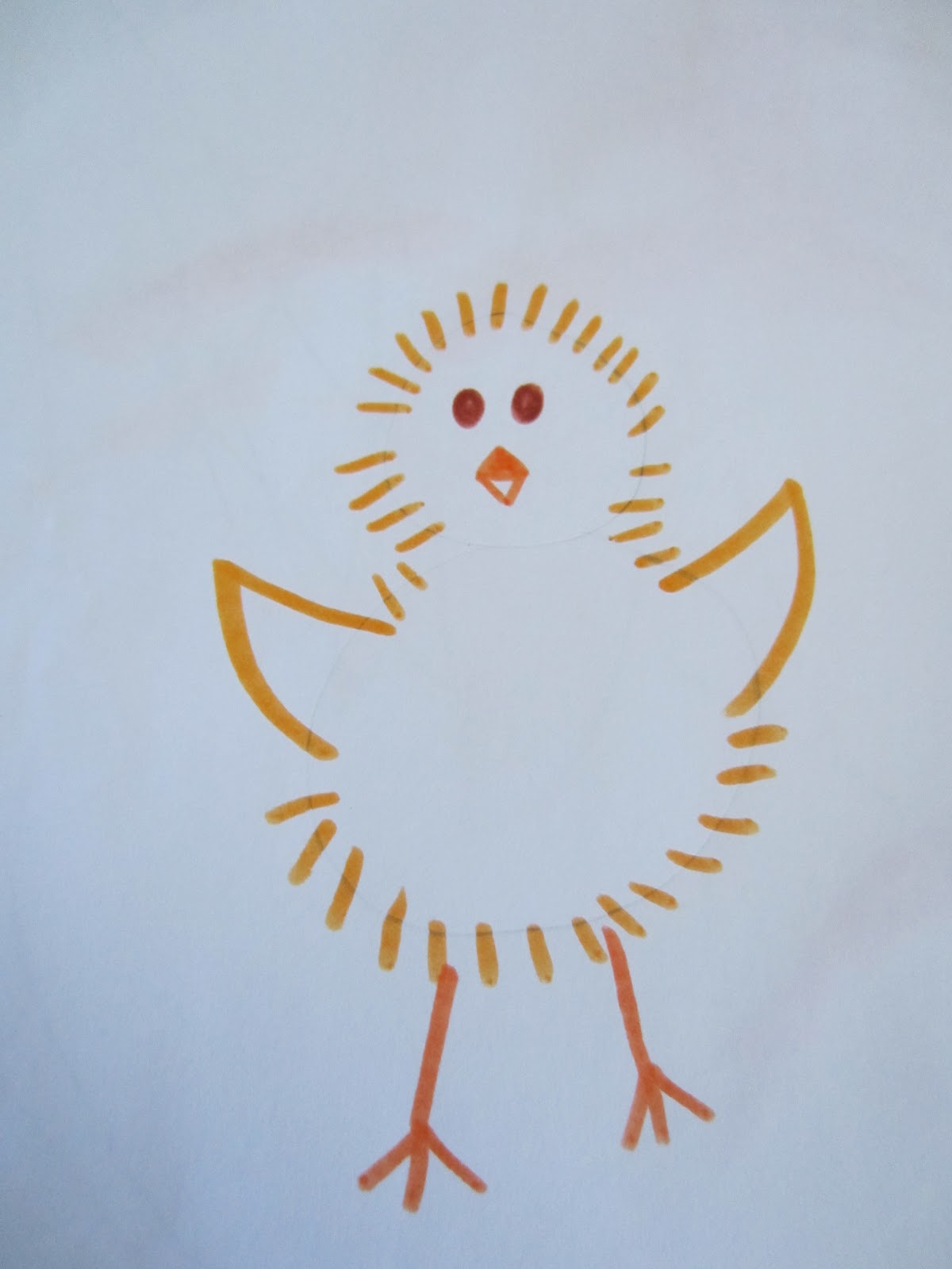 How to Draw a Baby Chick