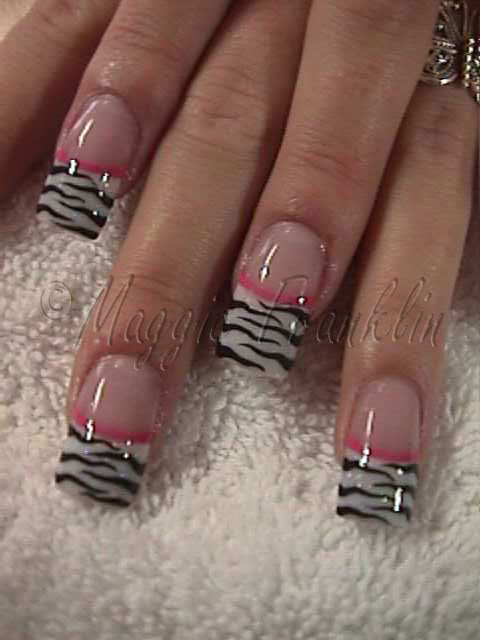 Zebra Nail Designs  Acrylic Nails  Zack Darklighters
