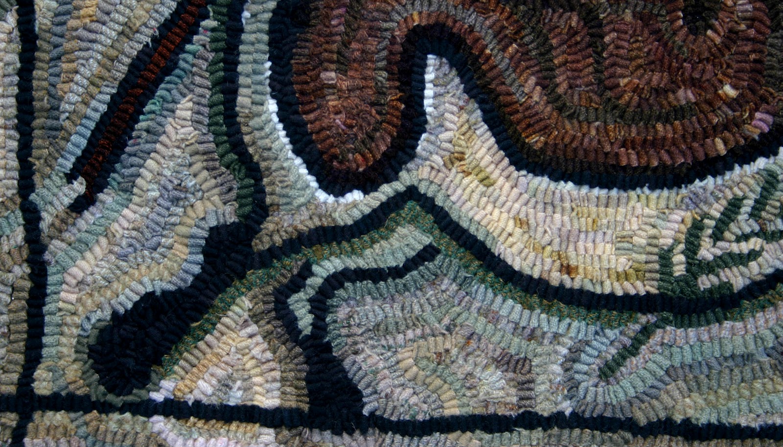 Mouse Droppings: Cave Horse Hooked Rug