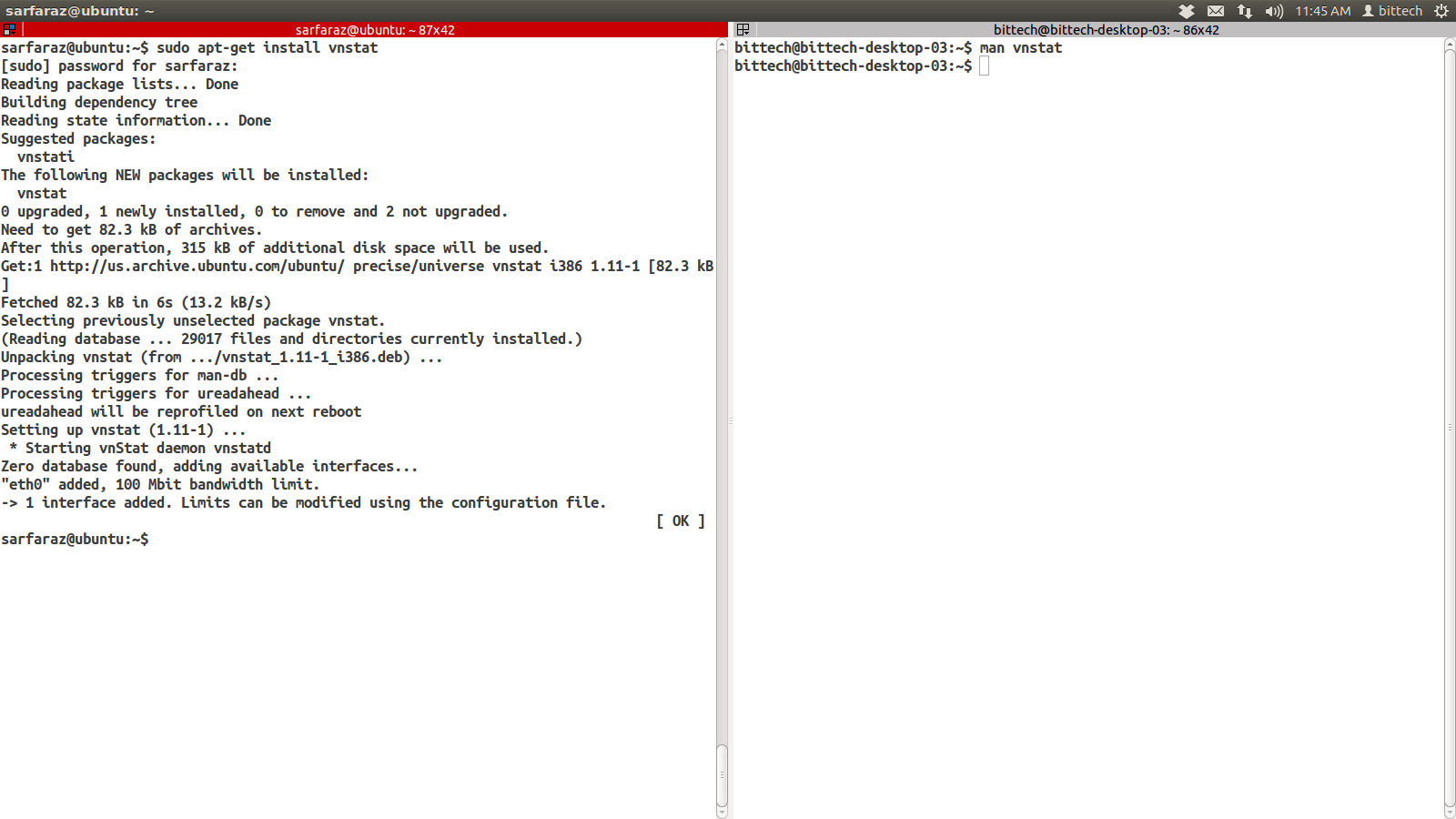 How to monitor network bandwidth usage on ubuntu12.04 Techs2resolve