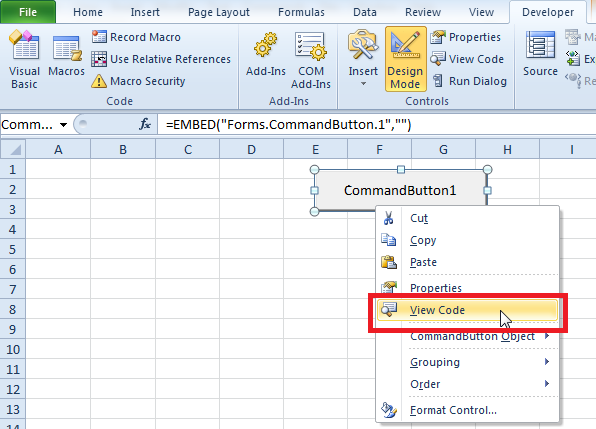 Membuat Makro sederhana (Command Button) di Excel