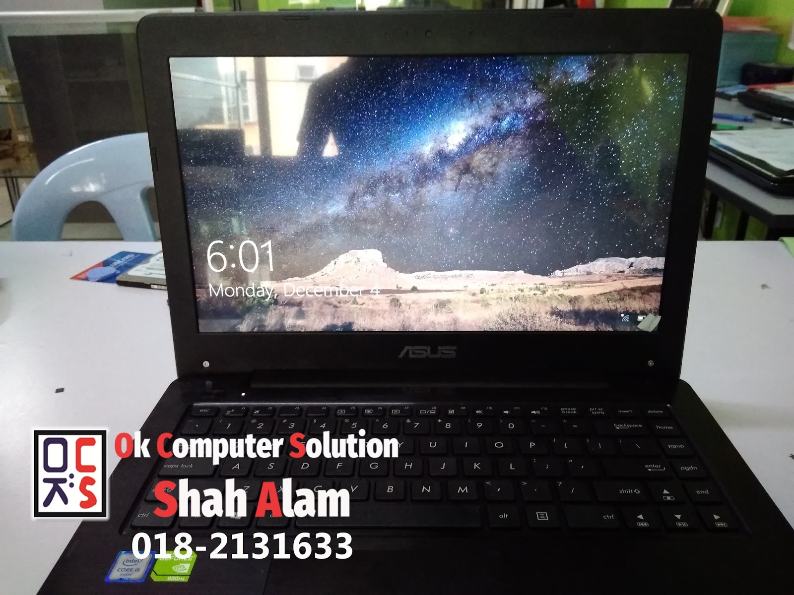 SOLVED MASALAH SCREEN LAPTOP ASUS PECAH OKCS SHAH ALAM