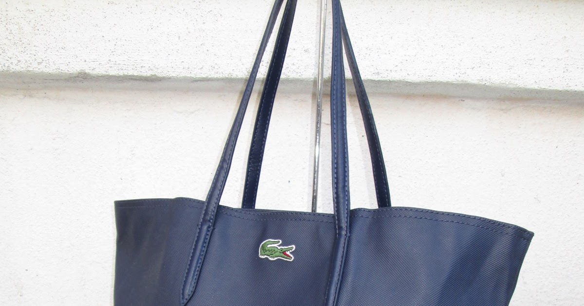 d0rayakEEbaG Authentic LACOSTE Dark Blue Tote Bag(SOLD)