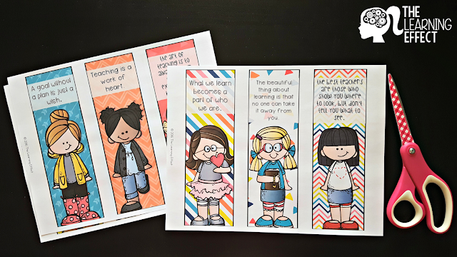 FREE teacher planner bookmark download Bookmarks
