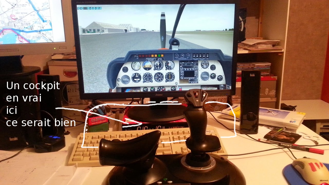 Simulateur de vol cockpit pour Xplane Cockpit maison pour Xplane