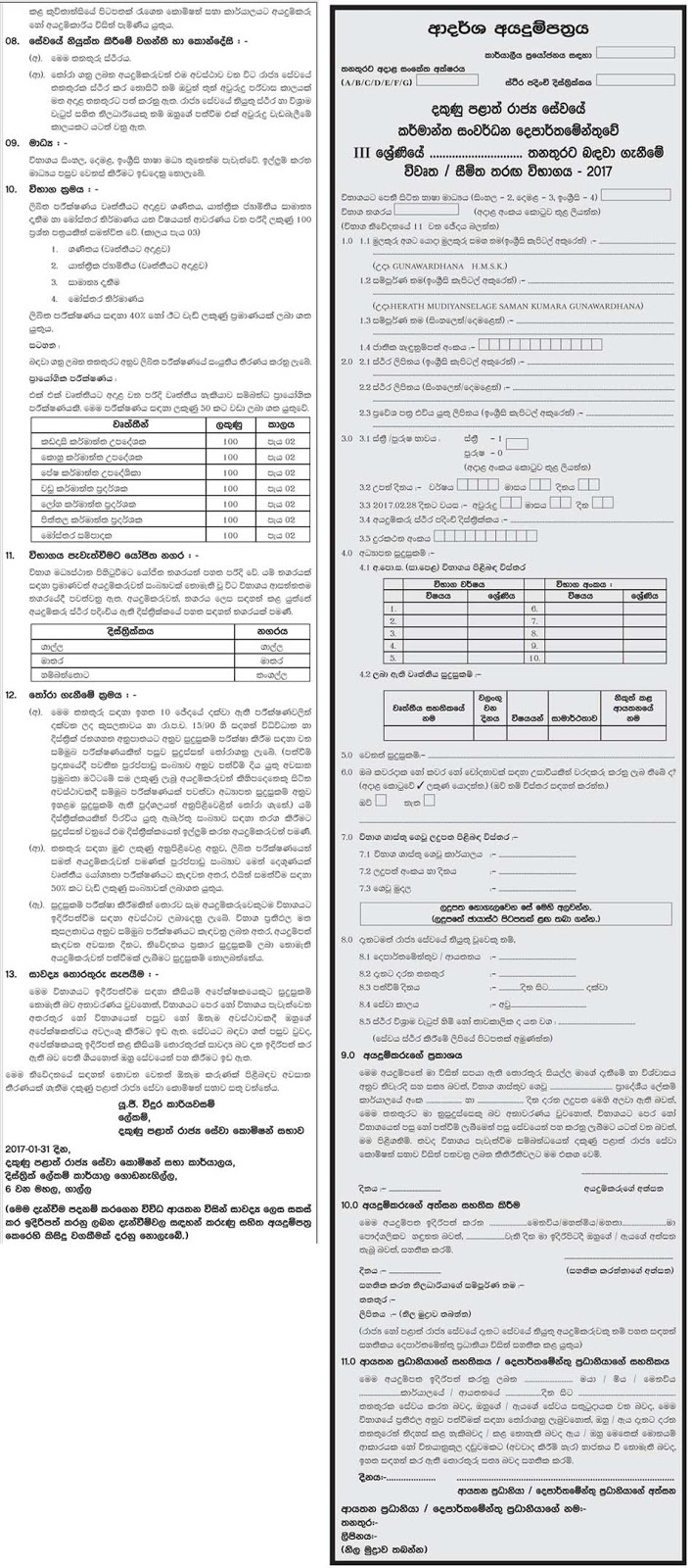 Vacancies at Southern Provincial Public Service