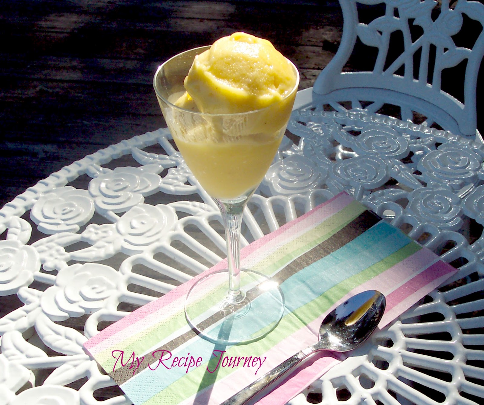 My Recipe Journey: Mango/Banana Sorbet