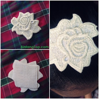 Penahan Poni Rambut dengan Renda Bunga – DIY Penahan Poni Rambut dengan Renda Bunga – DIY
