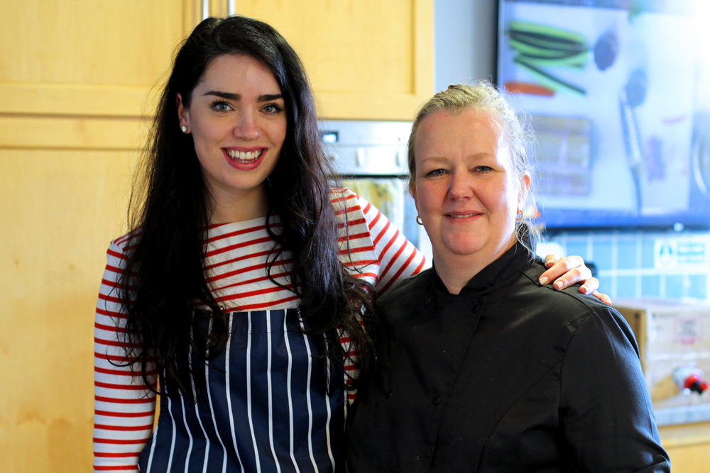 Emma Louise Layla & Silla Bjerrum at Billingsgate sushi class - London foodie blog