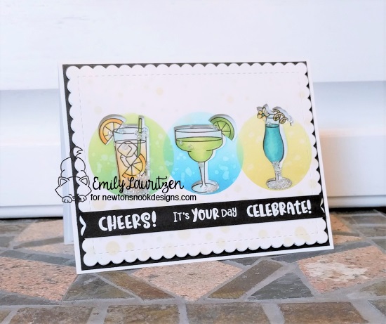 Cheers! by Emily features Cocktail Mixer, Bubbly, and Frames & Flags by Newton's Nook Designs; #newtonsnook