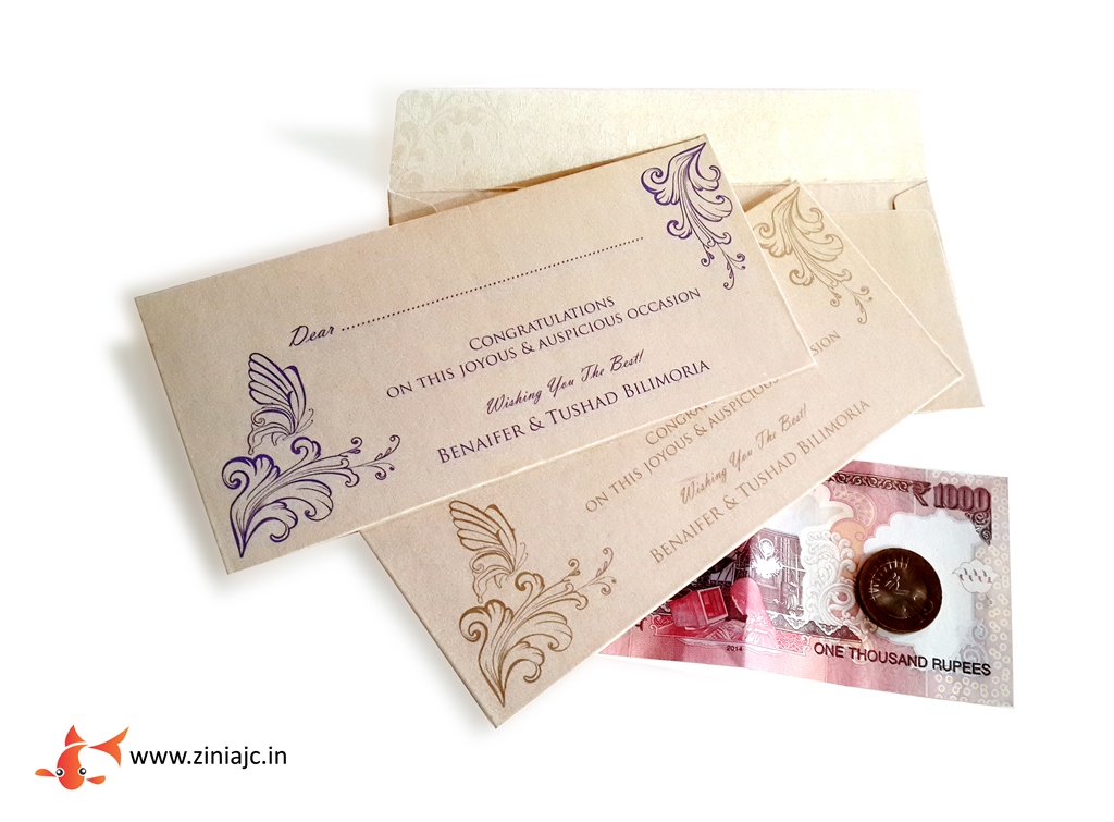ZINIA JC Money Envelopes Personalized Stationery For Special Occasions