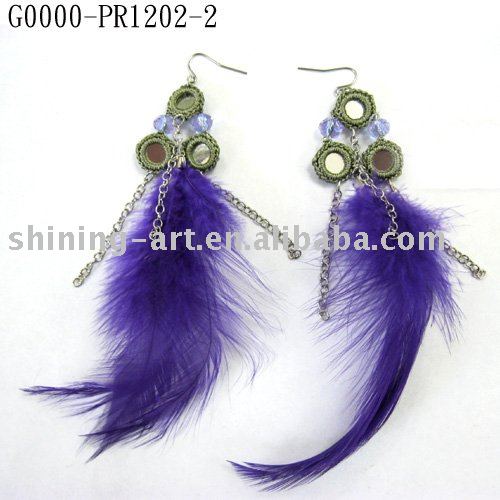 World Style: Feather Earrings Fashion