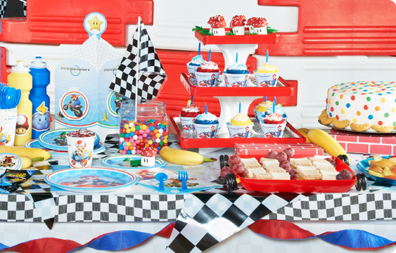 Super Toys Mario Kart Wii Party Supplies Birthday Decoration