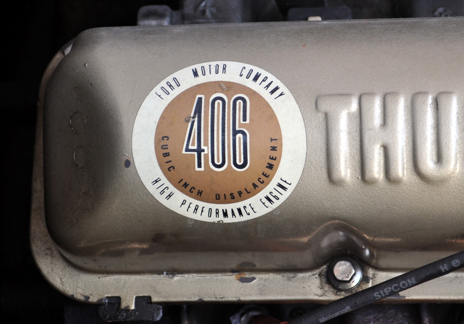 Just A Car Guy Ford Motor Company, High performance engine decals, 406