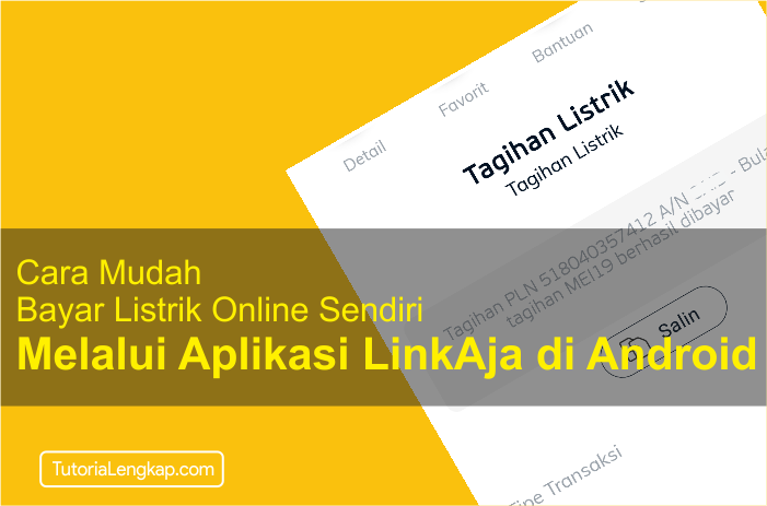 tutorialengkap cara bayar listrik online melalui aplikasi LinkAja di android