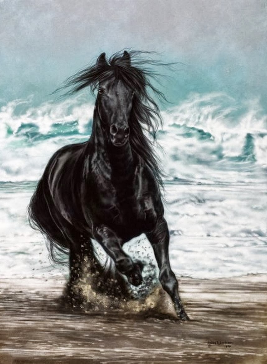 Pintura Moderna Y Fotografia Artistica Caballos Salvajes