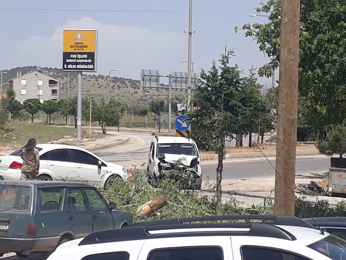 Bozkır Sarıoğlan Mahallesi'nde trafik kazası