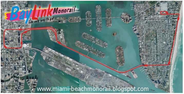 Miami Monorail Map