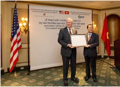Lễ trao chứng nhận đầu tư đại học harvard ở Việt Nam