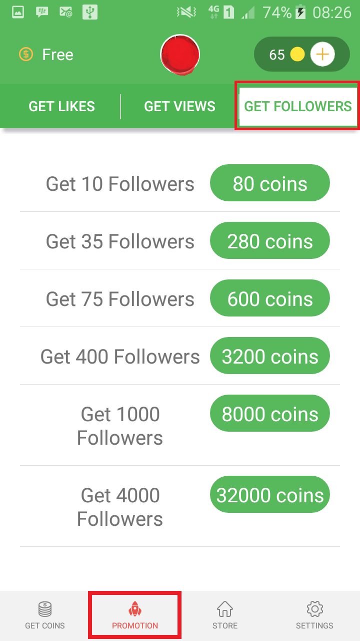 nantinya koin koin tersebut dapat anda tukarkan dengan jumlah followers sesuai dengan jumlah koin yang ingin anda tukarkan bisa dilihat dari gamabr - cara memperbanyak follower!   s di instagram dengan aplikasi