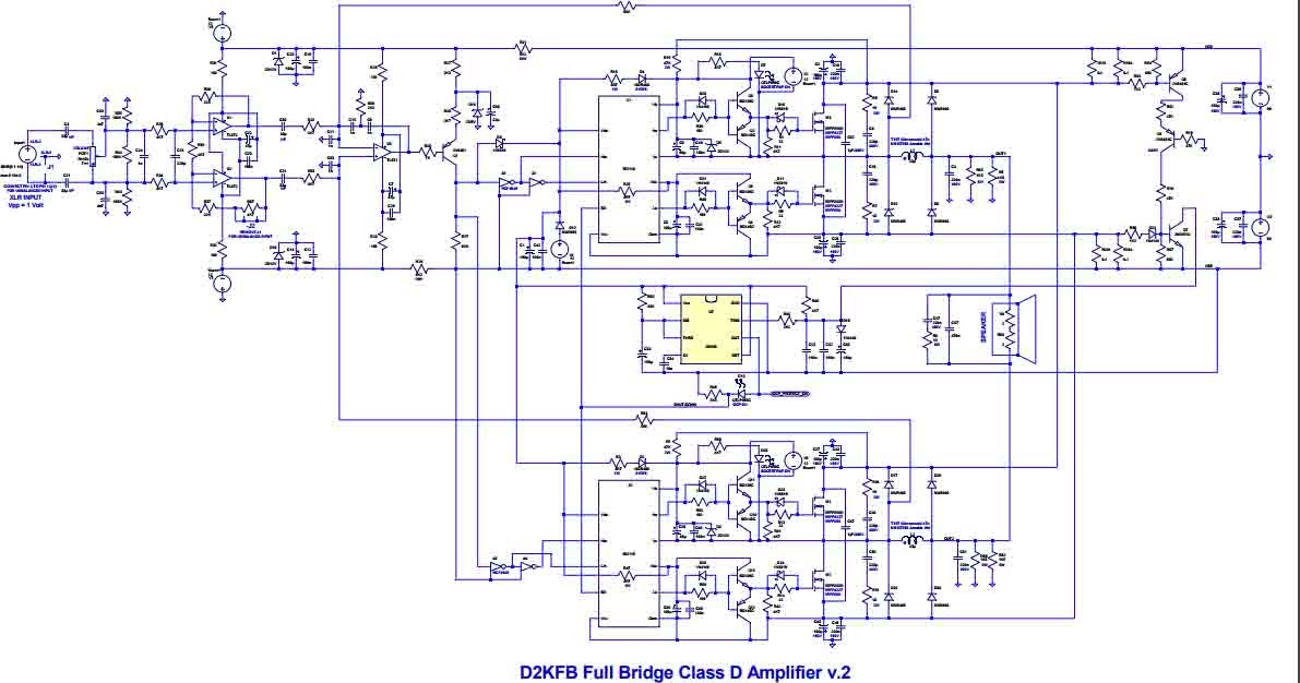 Class Td Amplifier Circuit Diagram / Pdf A High Voltage Class D Power