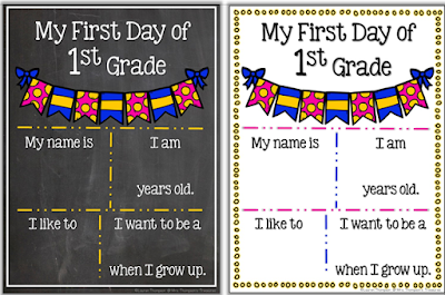 Classroom Freebies: Free First Day of School Posters