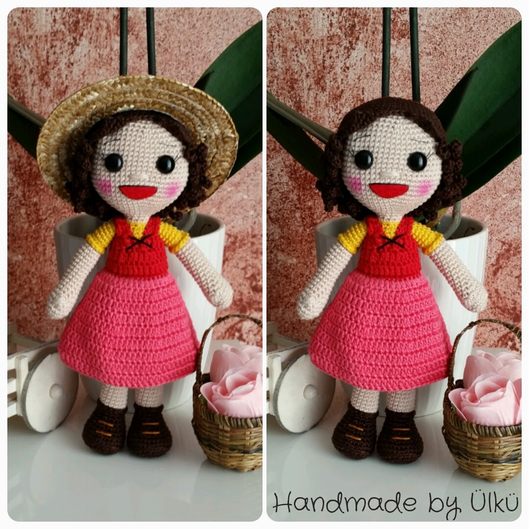 Handmade by Ülkü Amigurumi Puppe Heidi / Doll / Heidi Bebek