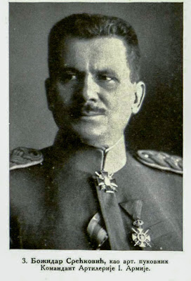 Bozidar Srećković as Colonel of Artillery Commandant of the 1st Army artillery