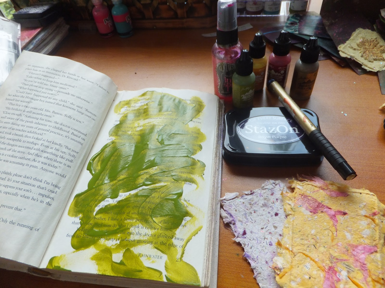 Art Journaling with Arnold Grummer's Paper Making Kits