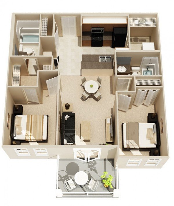 impressive two bedroom 3d house plans! make your plan now impressive two bedroom 3d house plans! make your plan now