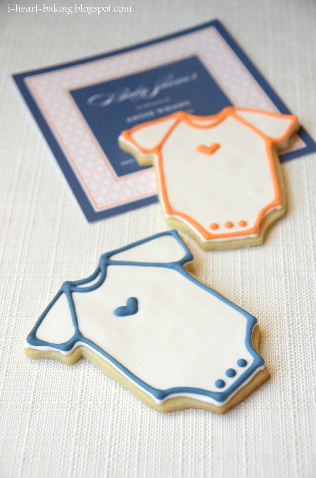 i heart baking!: baby shower onesie cookies