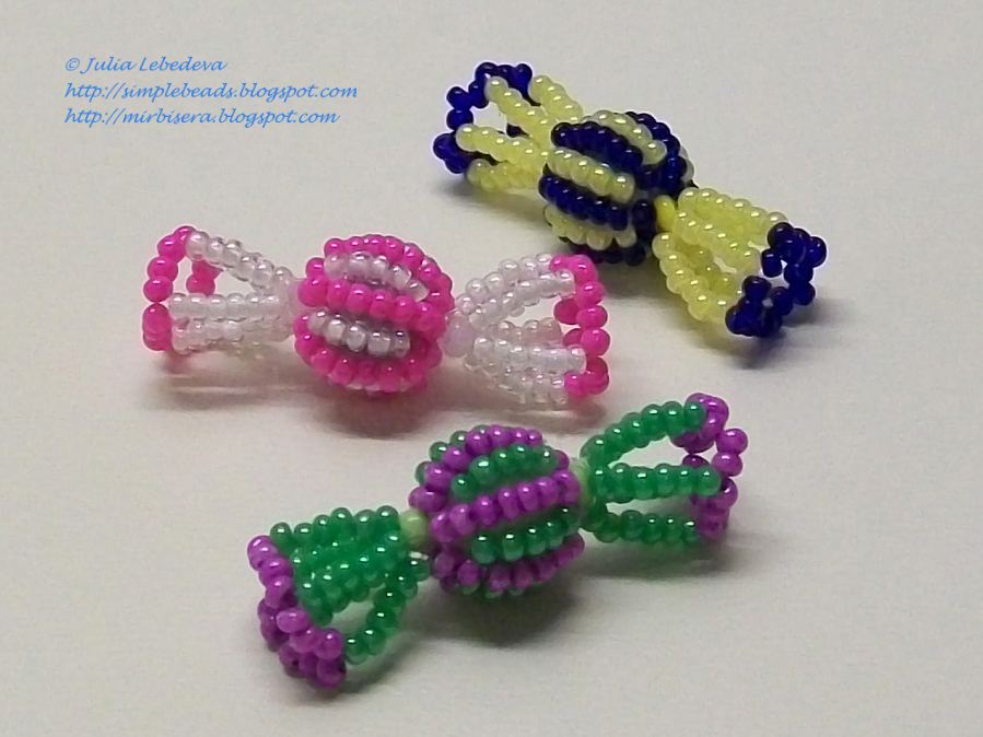 Beading for the very beginners: Beaded candy