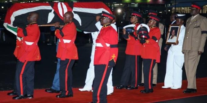VIDEO: Lucy Kibaki's Body Arrives in Nairobi