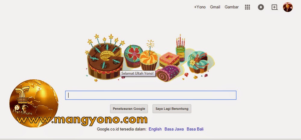 Dapat Ucapan selamat Ulang tahun dari Google