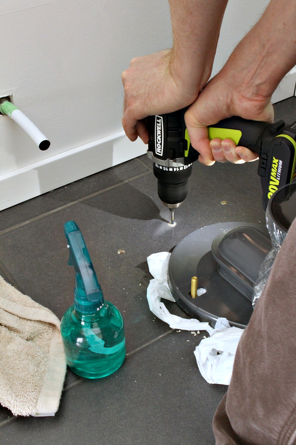 how to drill a hole in ceramic wall tile