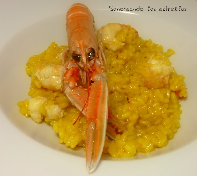 Arroz meloso con cigalas
