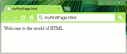 My HTML Way...: HTML - My First Page!
