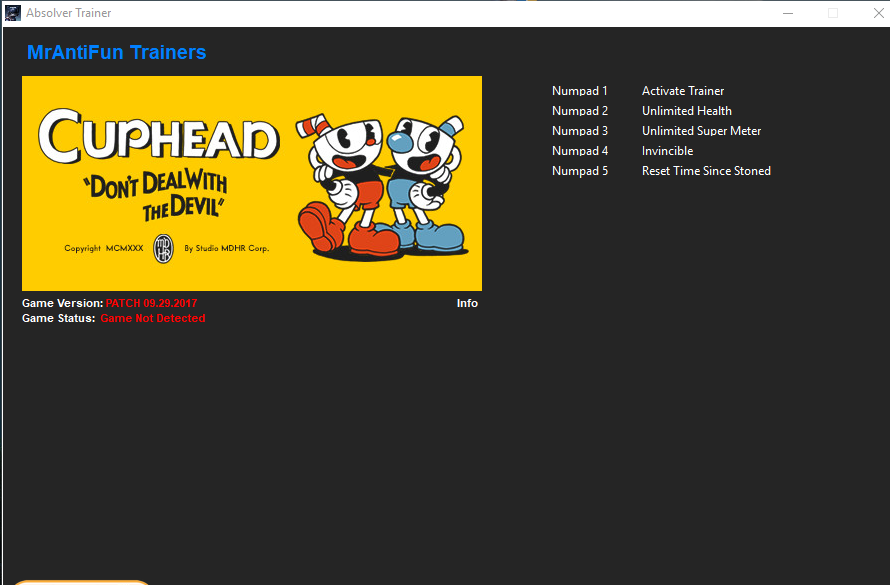 Trainer Cuphead MODS GAMES