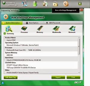acer empowering technology framework windows 7 download