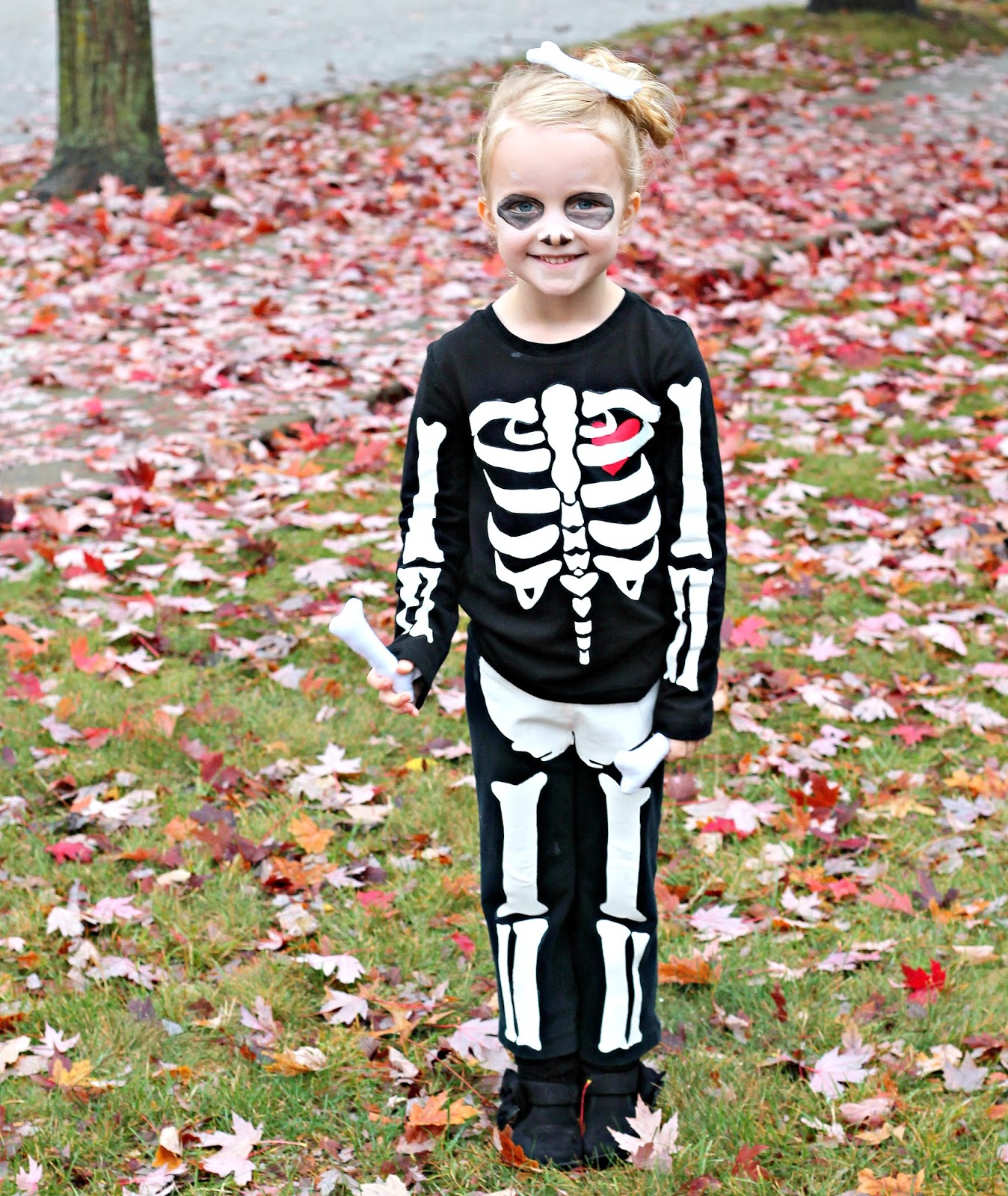 Make Your Own-- Easy- Skeleton Costume.