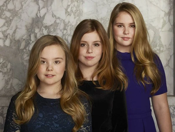 Queen Maxima, Crown Princess Catharina-Amalia, Princess Alexia and Princess Ariane. celebrate 5th anniversary of enthronement of King Willem-Alexander