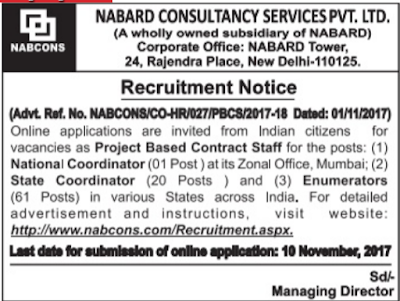 NABCONS Recruitment NABCONS Recruitment