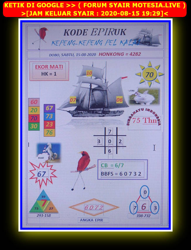 1 New Message Kode Syair Hongkong 15 Agustus 2020 Forum Syair Togel Hongkong Singapura Sydney