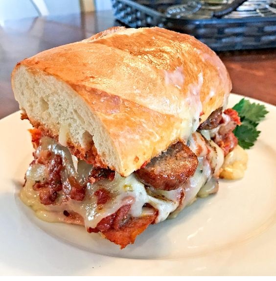The Bomb Italian Sausage Sandwich