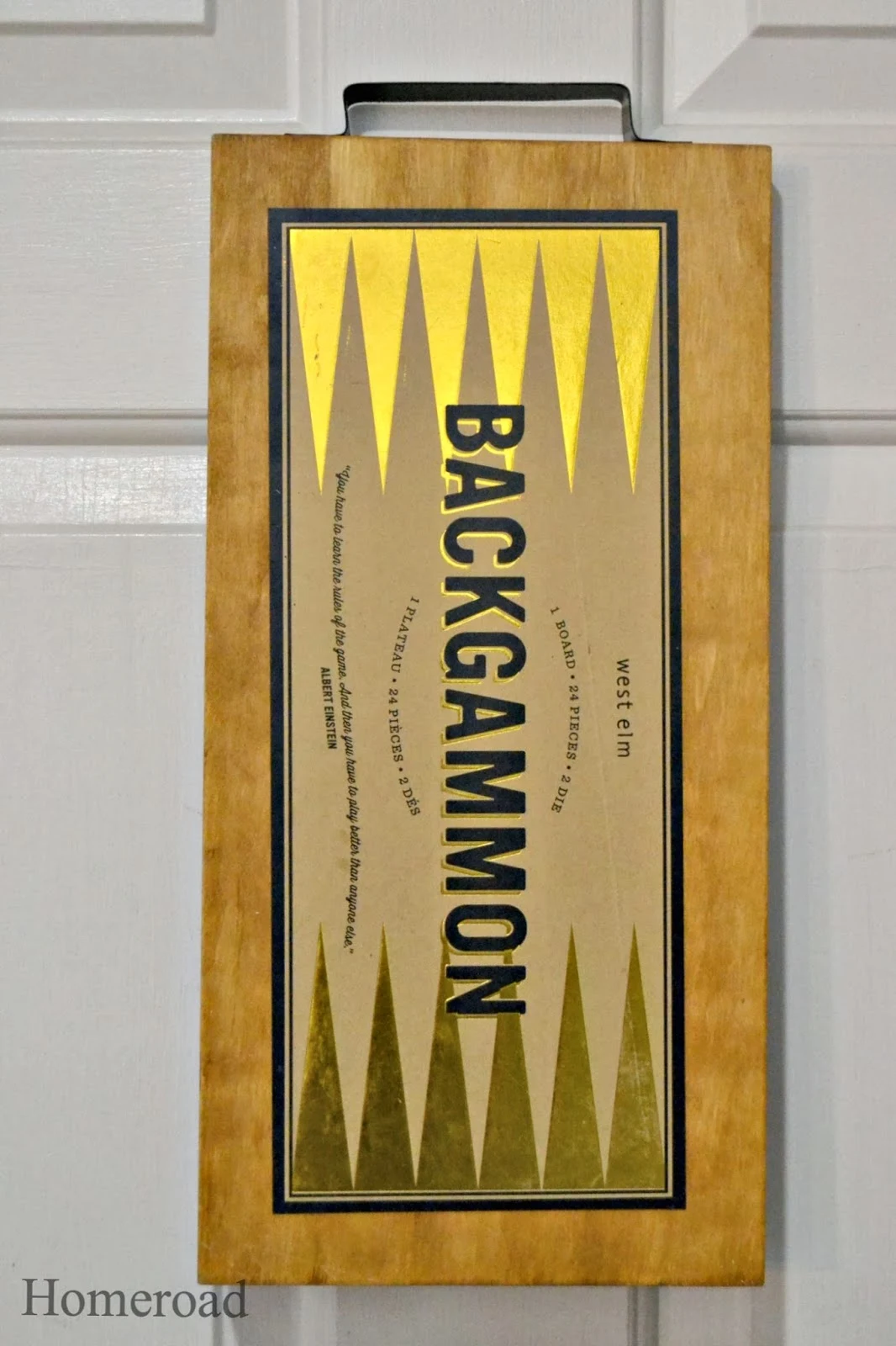 Backgammon chalkboard www.homeroad.net