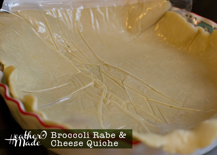 Heather O Made Broccoli Rabe & Cheese Quiche