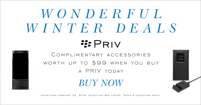 Blackberry Priv Bonus Aksesoris Senilai $99 (Rp1.3 juta )