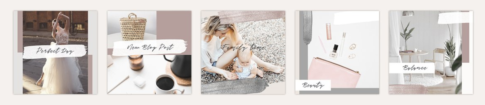 plantillas para instagram maternidad elegantes bonitas diseño en canva y photoshop