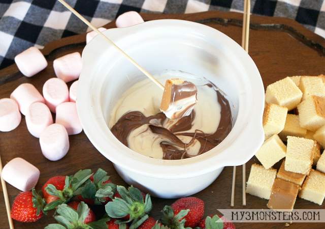 Yin and Yang Chocolate Fondue -- The Melting Pot copycat recipe at /